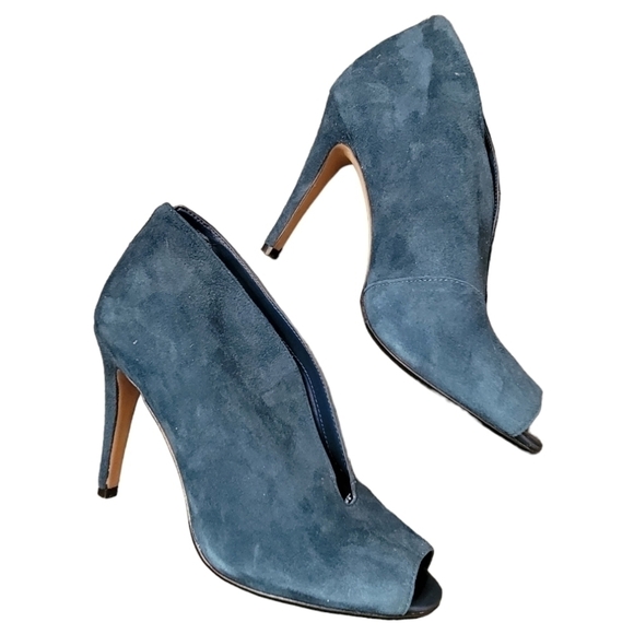 Halogen Teal Suede Rowen Booties Size 7.5 - Picture 2 of 10